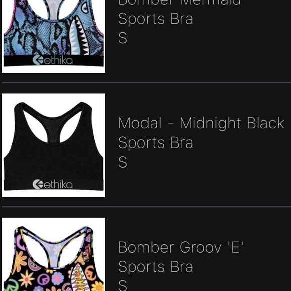 Ethika Midnight Black Sports Bra and Leggings Set- Black - Picture 1 of 3